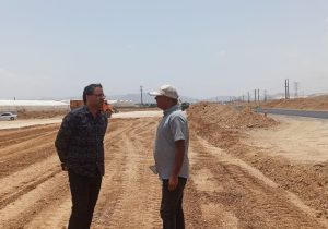 بازدید کارشناس عمرانی از عملیات اجرایی جاده زیرآب