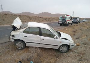 واژگونی یک دستگاه خودرو سمند،۱ مصدوم بر جای گذاشت