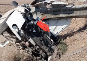 واژگونی یک دستگاه خودرو تیبا،۱ مصدوم بر جای گذاشت