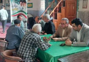 برپایی میز خدمت در روستای بزیجان