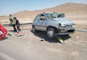 واژگونی یک دستگاه خودرو پراید،۱ مصدوم بر جای گذاشت