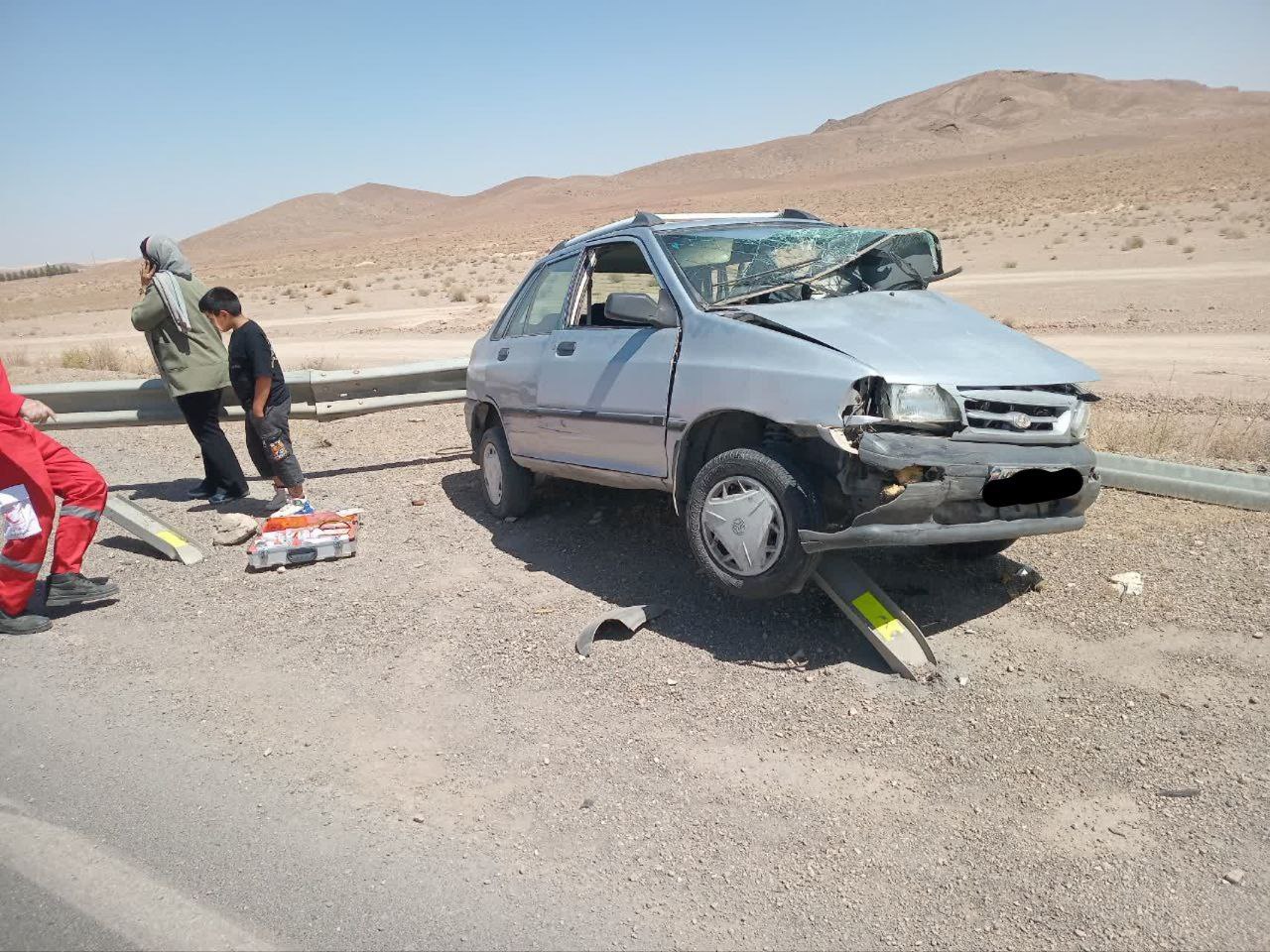 واژگونی یک دستگاه خودرو پراید،۱ مصدوم بر جای گذاشت