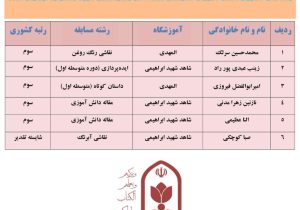 درخشش دانش‌آموزان محلاتی در جشنواره نوجوان سالم