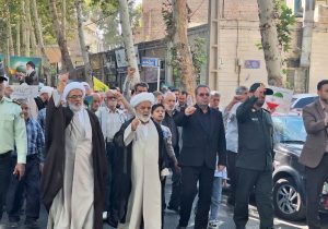 راهپیمایی حمایت از مردم مقتدر غزه در محلات