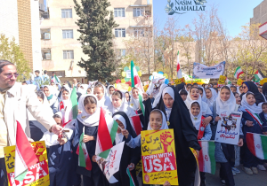 راهپیمایی پرشور ۱۳ آبان در محلات