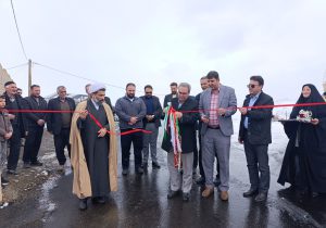 افتتاح پروژه آسفالت معابر روستای امیرآباد بزیجان