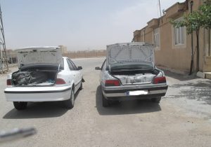 توقیف دو دستگاه خودروی شوتی حامل کالای قاچاق در محلات