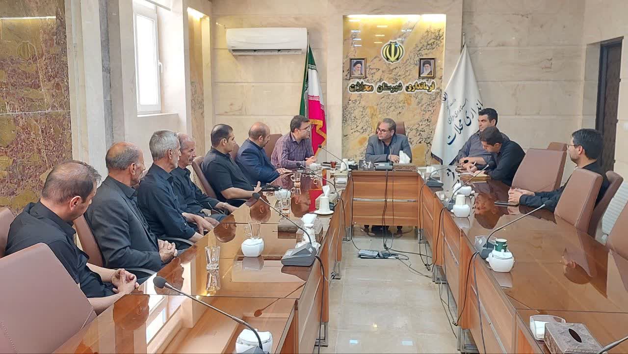برگزاری جلسه تعیین تکلیف ساختمان ۶ واحدی آسیب‌دیده در جریان جنگ رمضان در فرمانداری محلات
